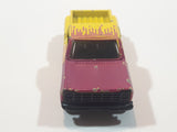 1998 JGI Subway Stepside Pickup Truck Yellow and Purple Die Cast Toy Car Vehicle