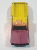1998 JGI Subway Stepside Pickup Truck Yellow and Purple Die Cast Toy Car Vehicle
