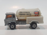 Vintage Universal Products No. M1006 Cabover Semi Tanker Petrol Truck Esso Silver Grey and White Die Cast Toy Car Vehicle Made in Hong Kong