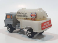 Vintage Universal Products No. M1006 Cabover Semi Tanker Petrol Truck Esso Silver Grey and White Die Cast Toy Car Vehicle Made in Hong Kong