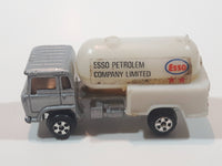 Vintage Universal Products No. M1006 Cabover Semi Tanker Petrol Truck Esso Silver Grey and White Die Cast Toy Car Vehicle Made in Hong Kong