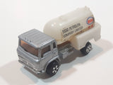 Vintage Universal Products No. M1006 Cabover Semi Tanker Petrol Truck Esso Silver Grey and White Die Cast Toy Car Vehicle Made in Hong Kong