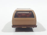 Vintage 1981 Hot Wheels Minitrek Tan Brown Die Cast Toy Car Vehicle Made in Hong Kong