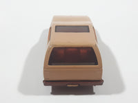 Vintage 1981 Hot Wheels Minitrek Tan Brown Die Cast Toy Car Vehicle Made in Hong Kong