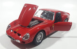 Burago 1962 Ferrari 250 GTO Red 1/24 Scale Die Cast Toy Car Vehicle With Opening Doors and Hood Made in Italy