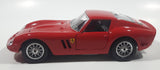 Burago 1962 Ferrari 250 GTO Red 1/24 Scale Die Cast Toy Car Vehicle With Opening Doors and Hood Made in Italy