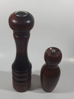 Wood Salt and Pepper Shaker 7 1/4" and 11 3/4" Tall
