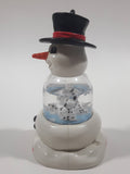 1996 McDonald's Disney 101 Dalmatians Snowman Shaped 4 1/4" Tall Plastic Snow Globe Toy