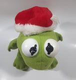 1987 McDonald's Muppets Kermit The Frog with Santa Hat 7" Tall Stuffed Character Plush Toy