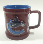 Hockey Rules NHL Vancouver Canucks Ice Hockey Team Embossed 3 3/4" Tall Ceramic Coffee Mug Cup