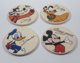 Disney Parks Fab 4 Goofy, Pluto, Mickey Mouse, Donald Duck Characters Themed 4" Ceramic Drink Coasters Set of 4