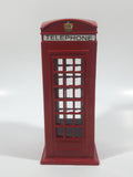 British London, England Red Metal Phone Box Telephone Booth Coin Bank No Plug