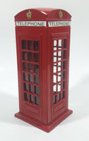 British London, England Red Metal Phone Box Telephone Booth Coin Bank No Plug