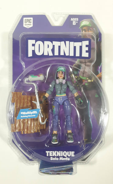 2018 Jazwares Epic Games Fortnite Teknique Solo Mode "Spray Up A Storm" 4" Tall Toy Action Figure New in Package.