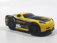 2002 Hot Wheels Hot Tunerz BFGoodrich Dodge Viper GTS-R Yellow Die Cast Toy Car Vehicle Missing Spoiler