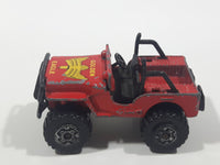 1984 Matchbox Jeep 4x4 Golden Eagle Red Die Cast Toy Car Vehicle Made in Macau