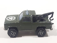 Majorette No. 291 & No. 228 Depanneuse Truck 4WD Army Green Die Cast Toy Car Vehicle
