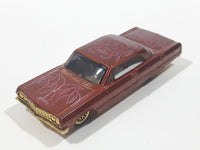 2005 Hot Wheels Pin Hedz '64 Impala Metalflake Brown Die Cast Toy Classic Car Vehicle