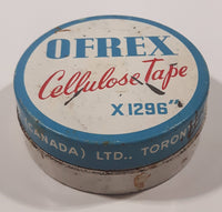 Rare 1940-1950 Cellulose Tape Tin. Made in England was sold by Ofrex (Canada) Ltd.
