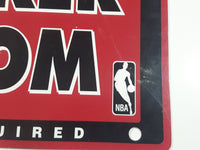 NBA Chicago Bulls Basketball Team Locker Room Authorized Personnel Only Pass Required 8 1/4" x 19" Plastic Wall Sign