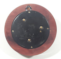 Vintage JG Gischard Wood Cased Brass and Glass Covered Barometer Weather Gauge 5"