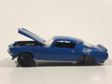 2020 Greenlight Collectibles Detroit Speed Inc. Series 1 1970 Chevrolet Camaro Blue Die Cast Toy Car Vehicle with Opening Hood Missing Rear Wheels