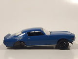 2020 Greenlight Collectibles Detroit Speed Inc. Series 1 1970 Chevrolet Camaro Blue Die Cast Toy Car Vehicle with Opening Hood Missing Rear Wheels