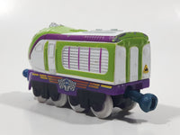 2010 Ludorum Learning Curve Chuggington Koko Train Engine Locomotive White Green Purple Die Cast Toy Vehicle