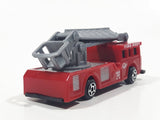 Unknown Brand Fire Truck Red Plastic Die Cast Toy Car Vehicle