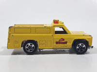 1996 Hot Wheels Fire Squad Rescue Ranger Truck Yellow Die Cast Toy Car Vehicle