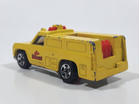 1996 Hot Wheels Fire Squad Rescue Ranger Truck Yellow Die Cast Toy Car Vehicle