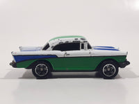 1999 Matchbox '57 Chevrolet Bel Air Hard Top White Green Blue Die Cast Toy Car Vehicle