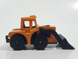 1999 Subway Matchbox Shovel Nose Tractor Dark Yellow Orange Die Cast Toy Car Construction Equipment Front End Loader Vehicle