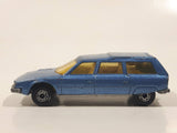 Vintage 1979 Lesney Matchbox Superfast No. 12 Citroen CX Blue Die Cast Toy Car Vehicle with Opening Rear Door