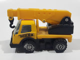 Vintage Tonka Picker Crane Utility Truck Yellow Pressed Steel and Plastic Die Cast Toy Car Vehicle Made in Hong Kong