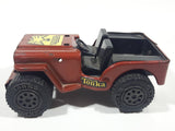 Vintage Tonka 810094 Jeep Brown Pressed Steel Die Cast Toy Car Vehicle