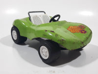 Vintage 1970s Tonka Fun Dune Buggy Lime Green Pressed Steel Toy Car Vehicle Number 52790
