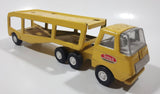Vintage Tonka Auto Transport Car Carrier Truck Yellow Pressed Steel Die Cast Toy Car Vehicle