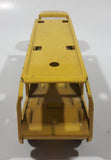 Vintage Tonka Auto Transport Car Carrier Truck Yellow Pressed Steel Die Cast Toy Car Vehicle