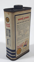 Vintage Gold Seal Wood Cream Free Sample 25 Cents 4 1/8" Tall Tin Metal Container 4 Fluid Ounces