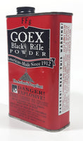 Goex Black Rifle Powder American-Made Since 1912 Red 6 1/4" Tall Tin Metal Container EMPTY