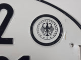 Vintage 1967 Western Germany Customs Export Bundesfinanzervwaltung Oval Shaped Metal Vehicle License Plate Tag 652 Z-931