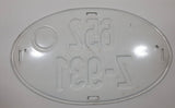 Vintage 1967 Western Germany Customs Export Bundesfinanzervwaltung Oval Shaped Metal Vehicle License Plate Tag 652 Z-931