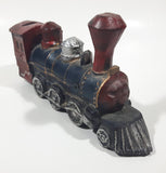 Vintage Train Engine Locomotive Cast Iron Coin Bank 8" Long