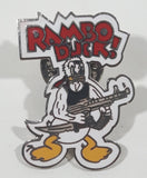 Rare Rambo Duck! 3/4" x 1 1/8" Enamel Metal Pin