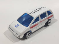 Unknown Brand 8008 Police 115 Van White Die Cast Toy Car Vehicle