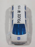 Unknown Brand 8008 Police 115 Van White Die Cast Toy Car Vehicle