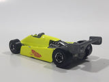 Rare HTF 1982 Hot Wheels Thunderstreak Formula Fever Bright Yellow Die Cast Toy Race Car Vehicle Busted Front Bumper