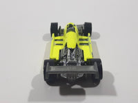 Rare HTF 1982 Hot Wheels Thunderstreak Formula Fever Bright Yellow Die Cast Toy Race Car Vehicle Busted Front Bumper