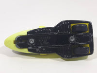 1995 Warner Hot Wheels GM Lean Machine Research Ship Lime Green & Black Die Cast Toy Planetary Exploration Rocket Vehicle Missing Canopy Cover